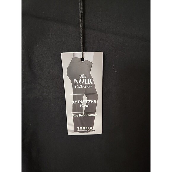 Torrid Jetsetter Slim Boot Dress Pants Womens 14 Black Noir Collection NEW - Picture 4 of 10